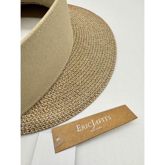 ERIC JAVITS Champ packable women's visor with UPF 50+ NATURAL (No forehead pad) - Picture 8 of 11